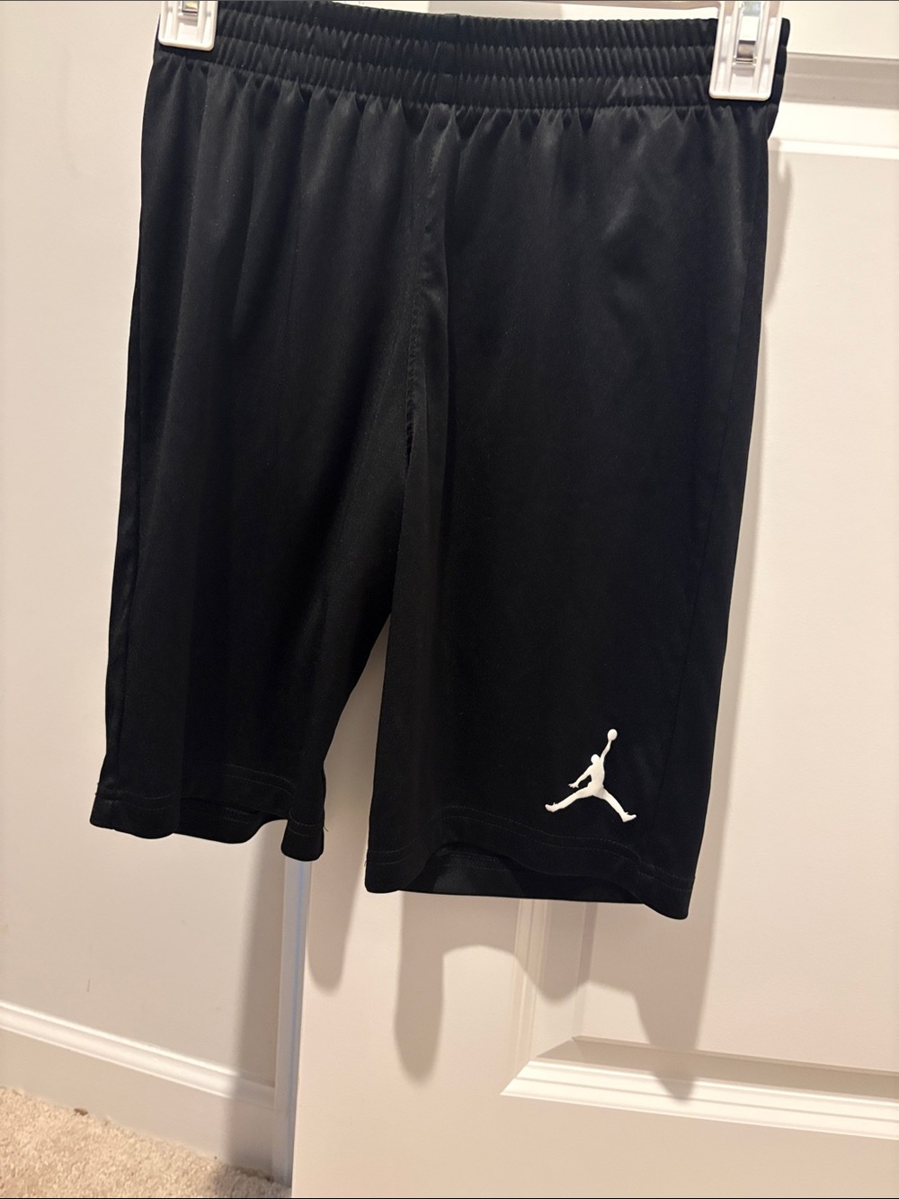 Jordan Black Athletic Performance Shorts with White Jumpman
